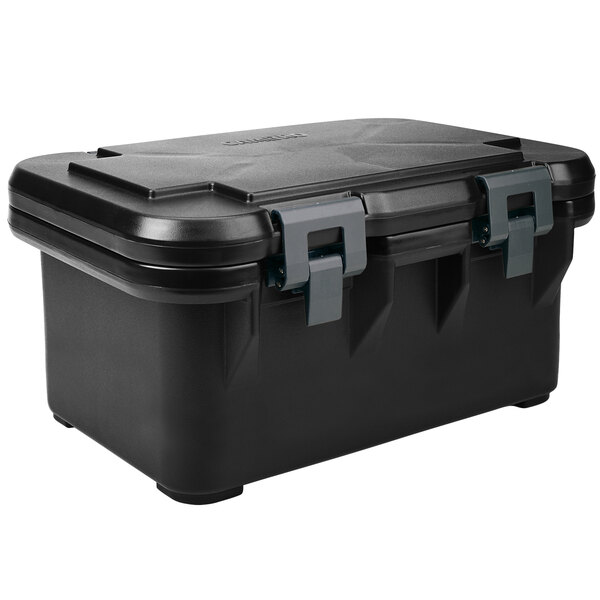 Cambro UPCS180110 Camcarrier S-Series® Black Top Loading 8" Deep Insulated Food Pan Carrier