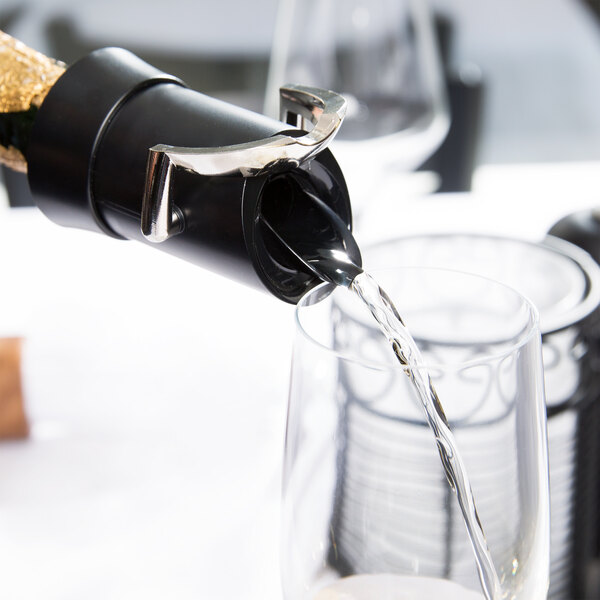 Vacu Vin Wine Saver Vacu Vin 1880460 Black Champagne Saver & Pourer
