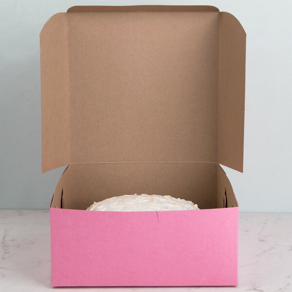 10 count PINK 14x10x4 Bakery or Cake Box 