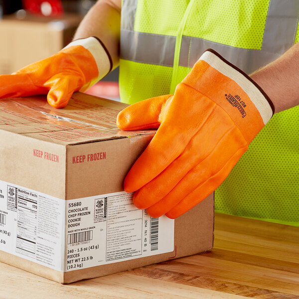 Cordova Textured PVC Coated Frozen Food Glove - Tagged