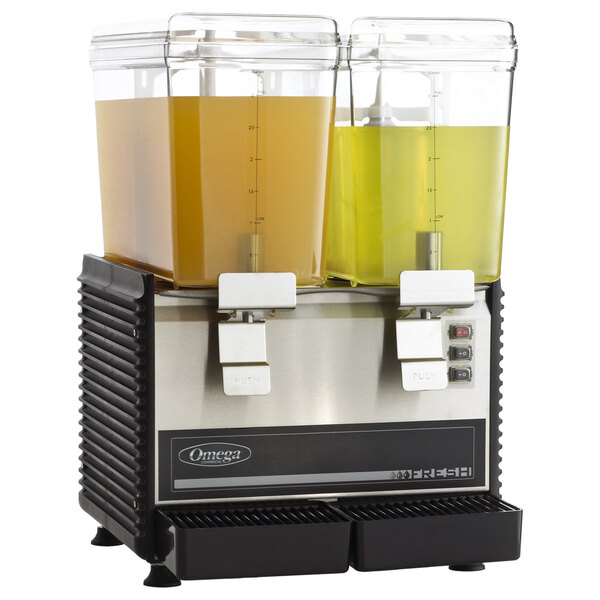 Omega OSD20 Refrigerated Beverage Dispenser Double Bowl