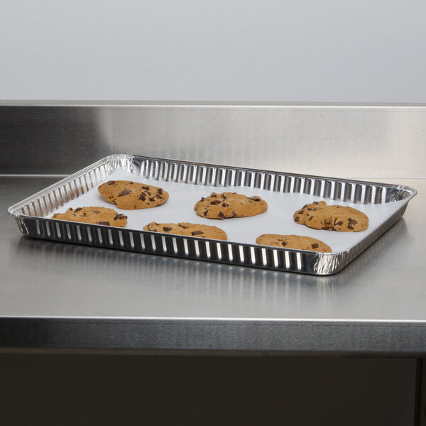 Durable Packaging 1/2 Sheet Foil Cake Pan - 25/Pack