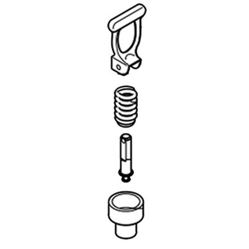 A black and white drawing of a Bunn faucet repair kit screw.