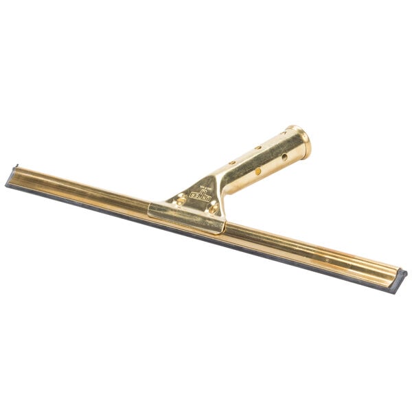 Unger GS400 GoldenClip 16" Window Squeegee with Brass Handle