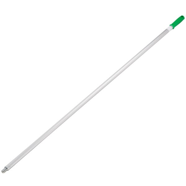 A long white Unger ProAluminum floor squeegee handle with a green tip.