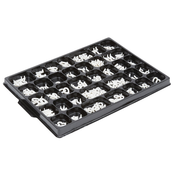 Aarco HFD.75 3/4" Helvetica Universal Single Tab Letter and Number