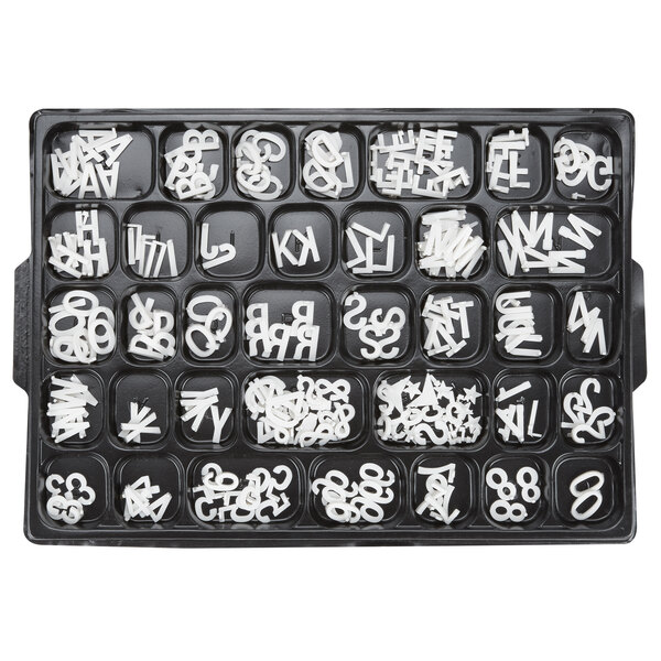 Aarco HFD.75 3/4" Helvetica Universal Single Tab Letter and Number