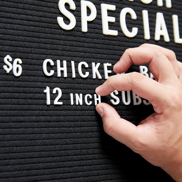 Aarco HFD.5 1/2" Helvetica Universal Single Tab Letter and Number