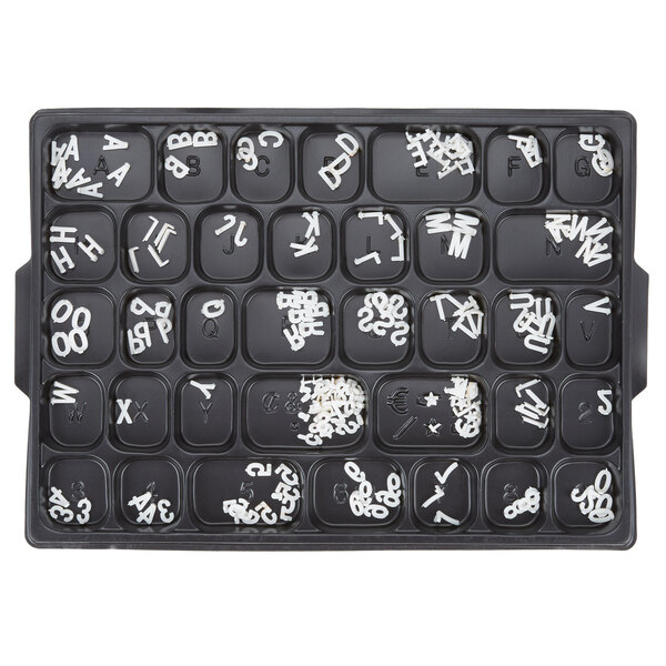 Aarco HFD.5 1/2" Helvetica Universal Single Tab Letter and Number