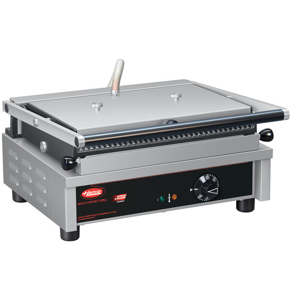 Hatco MCG14G Multi Contact Panini Sandwich Grill with Grooved Cast Iron