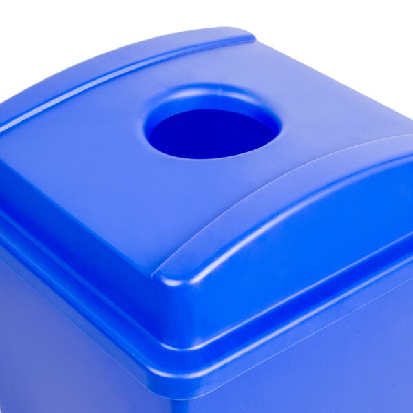 Continental 1725-2 SwingLine Blue Square Recycling Bottle / Can Lid