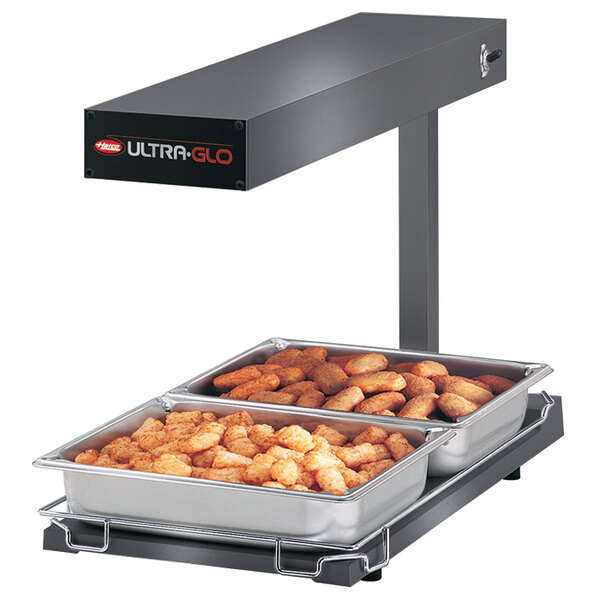 Hatco UGFFB Ultra-Glo Glossy Gray Portable Food Warmer with Base Heat - 120V, 1000W
