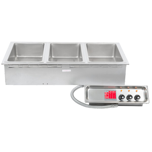 APW Wyott HFW-3 Insulated Three Pan Drop In Hot Food Well