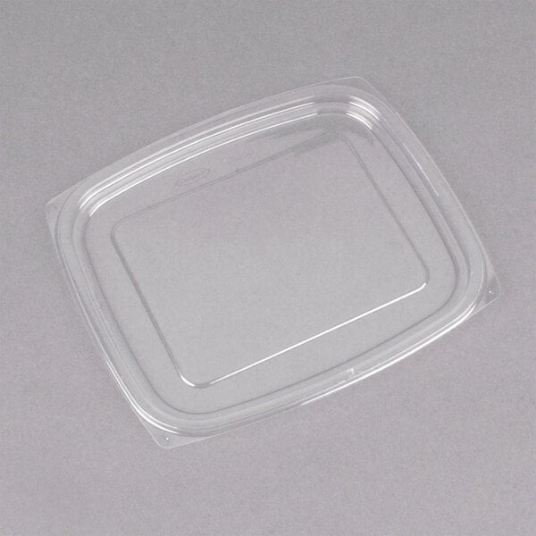 Dart C32DLR ClearPac Clear Snap-On Flat Lid for 24 and 32 oz. Plastic Containers - 504/Case