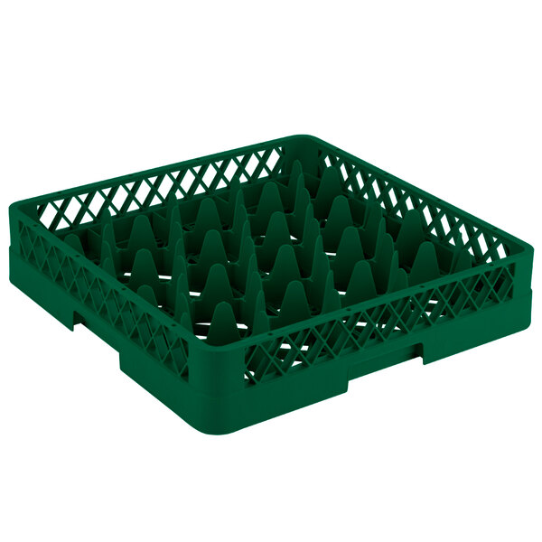 Vollrath TR11 Traex® Rack Max Full-Size Green 20-Compartment 3 1/4" Glass Rack