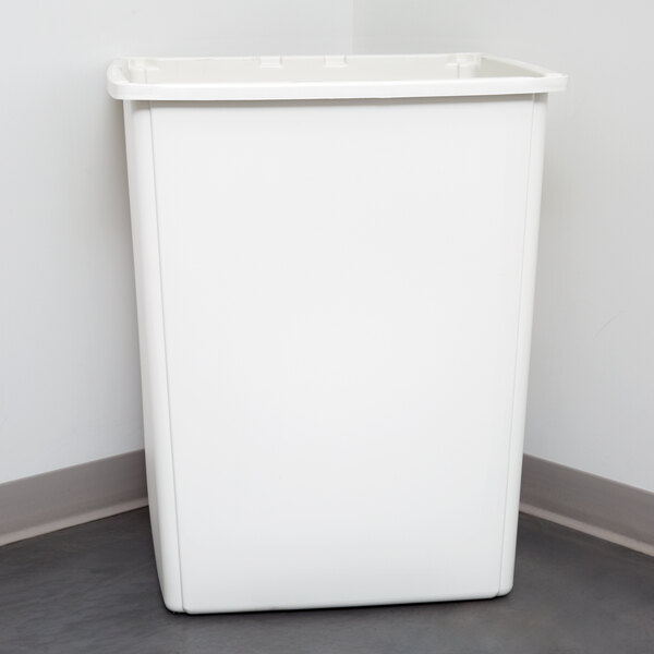 Rubbermaid FG256B00OWHT Glutton Off White Large-Capacity Rectangular Container 56 Gallon