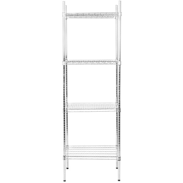 14 inches x 72 inches NSF Chrome 3 Shelf Kit with 34 inches Posts Durable Organizer Restaurant Office Living Room Garage Shelves for Home Kitchen Storage Rack 