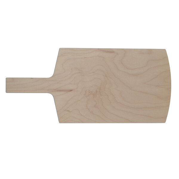 An American Metalcraft maple pressed wood serving peel with a handle.
