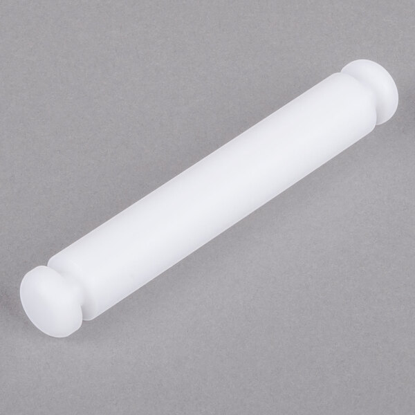 A white plastic cylinder with a white handle.