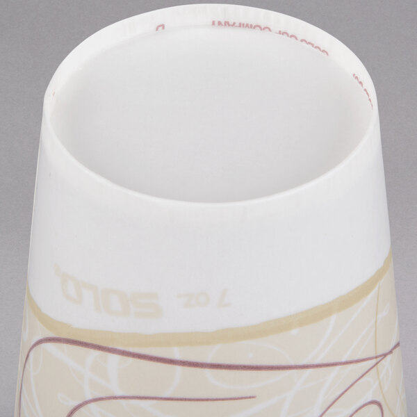 Solo R7N-J8000 Symphony 7 oz. Wax Treated Paper Cold Cup - 2000/Case