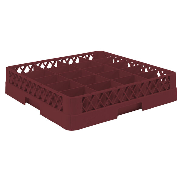 Vollrath TR5 Traex® Full-Size Burgundy 20-Compartment 3" Cup Rack