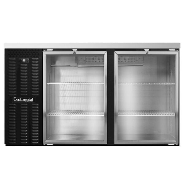 Continental Refrigerator BB59NGD 59" Glass Door Back Bar Refrigerator