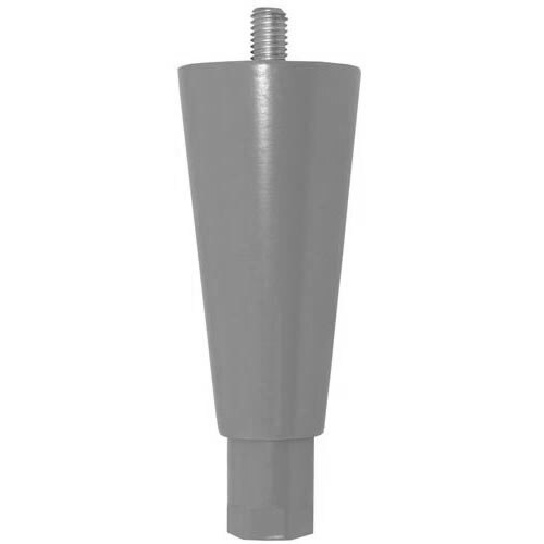 A grey metal All Points adjustable equipment leg with a screw on the end.