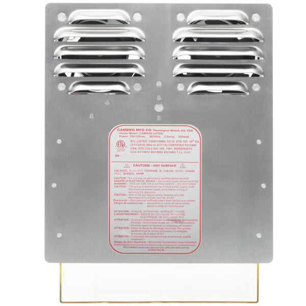 Cambro H07006 Replacement Heater for 110V H-Series Ultra Pan