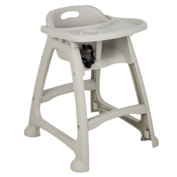 Lancaster Table & Seating Gray Plastic High Chair Tray