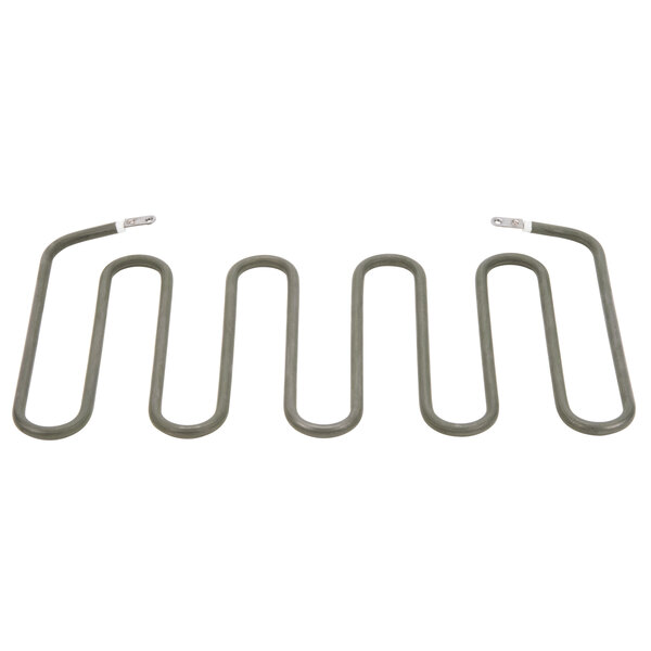 A close-up of several wavy metal heating elements.