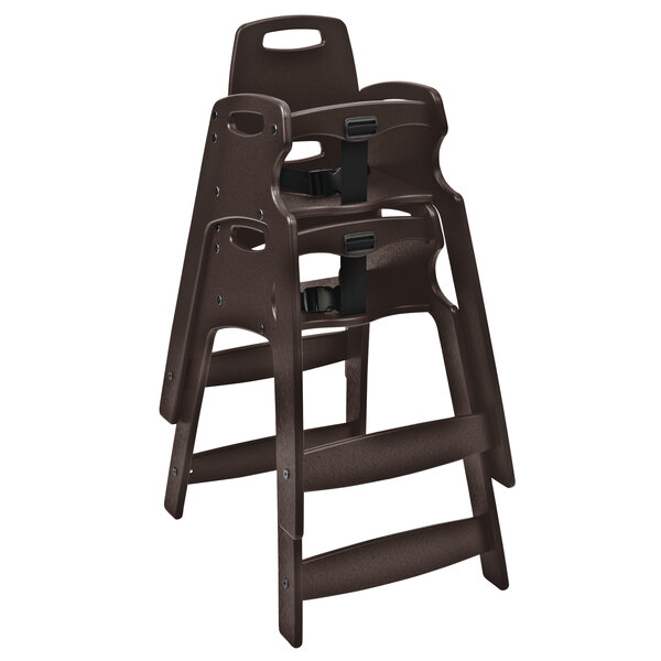 Koala Kare KB83309 Dark Brown Assembled Recycled Plastic High Chair