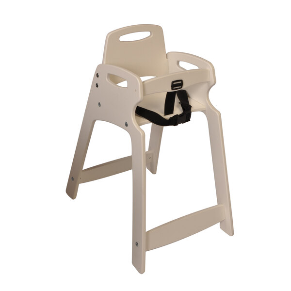 Koala Kare KB83314KD Sand Ready to Assemble Recycled Plastic High Chair