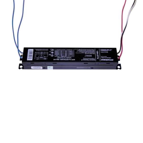 A black True light ballast with red and black wires.