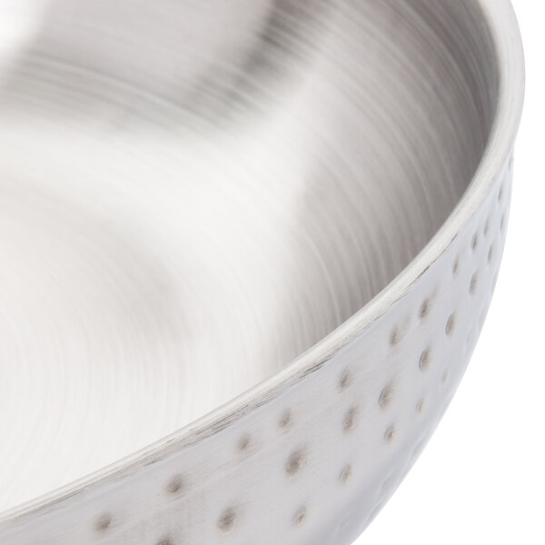 American Metalcraft HMDWB14 14" Double Wall Hammered Stainless Steel Bowl