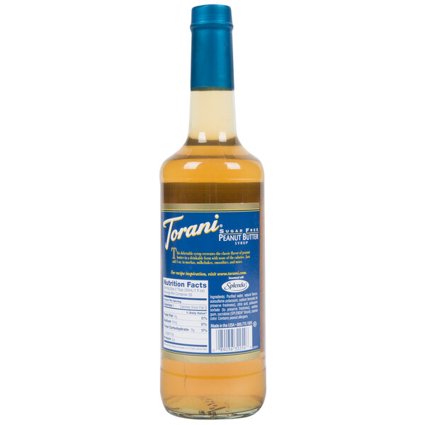 Torani SugarFree Peanut Butter Flavoring Syrup 750 mL