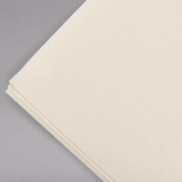 Ecru / Ivory Paper Dinner Napkins, 2Ply, 15" x 17" Hoffmaster 180517