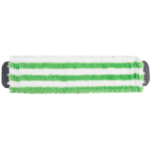 Unger MD400 SmartColor MicroMop 7.0 16" Green Wet / Dry Mop Pad