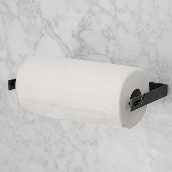 Black Produce Bag Roll Holder / Paper Towel Holder - 13 1/4" x 6 1/4"