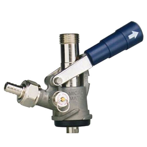 Micro Matic 7486BB "S" System Beer Keg Coupler with Blue Lever Handle