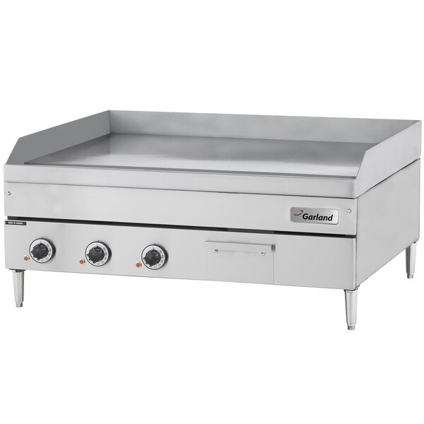 Garland E24-24G 24" Heavy-Duty Electric Countertop Griddle - 240V, 3 Phase, 8 kW