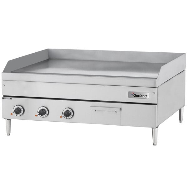 Garland E24-24G 24" Heavy-Duty Electric Countertop Griddle - 240V, 1 Phase, 8 kW