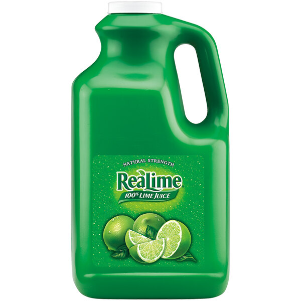 ReaLime 1 Gallon 100% Lime Juice - 4/Case