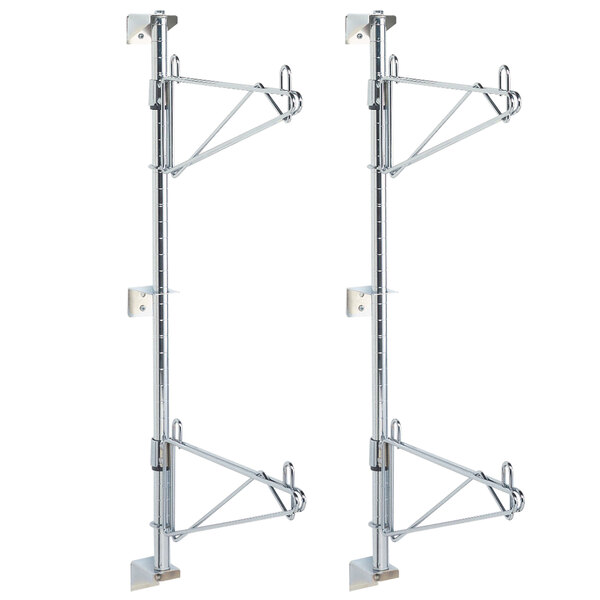 Metro SW23C Super Erecta Chrome Double Level PostType Wall Mount End