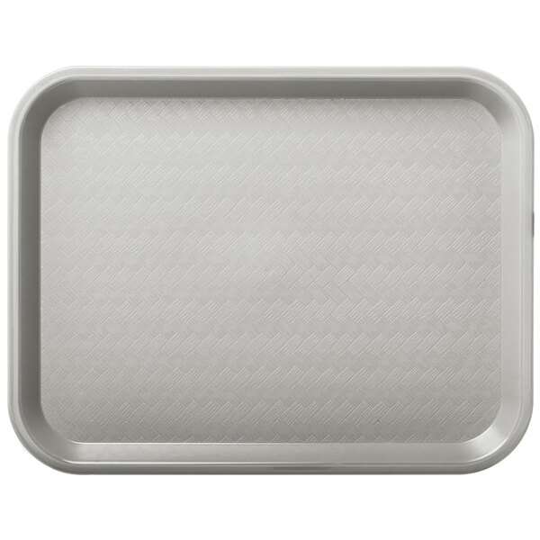 Carlisle CT101423 Cafe 10" x 14" Gray Standard Plastic Fast Food Tray