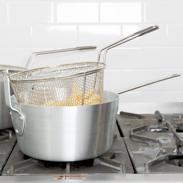 Aluminum Fry Pan with Basket