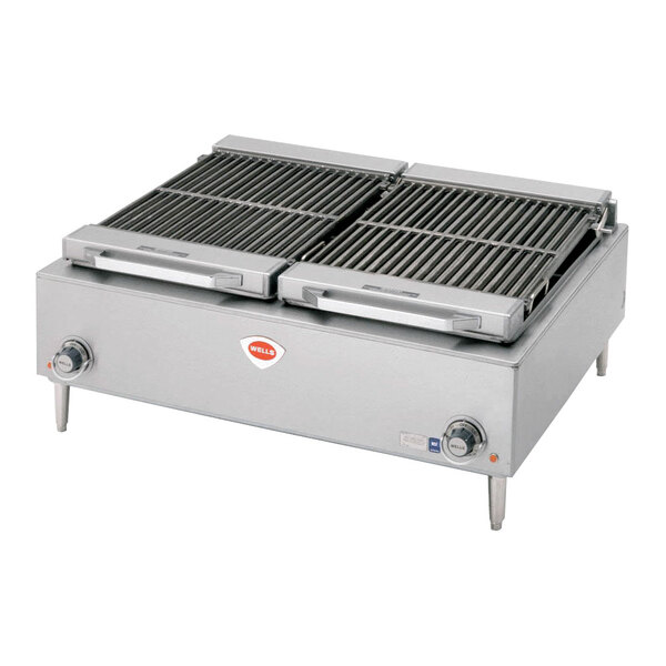Wells 5H-B50-400 36" Stainless Steel Electric Charbroiler - 400V, 10800W
