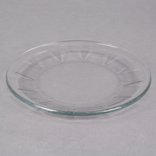 Libbey 15411 Gibraltar 7 1/2" Glass Salad / Dessert Plate 36/Case
