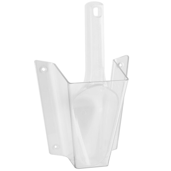 Scoop Guard, 3W x 6D x 10-1/4H, includes 6 oz. scoop, polycarbonate,  wall mount