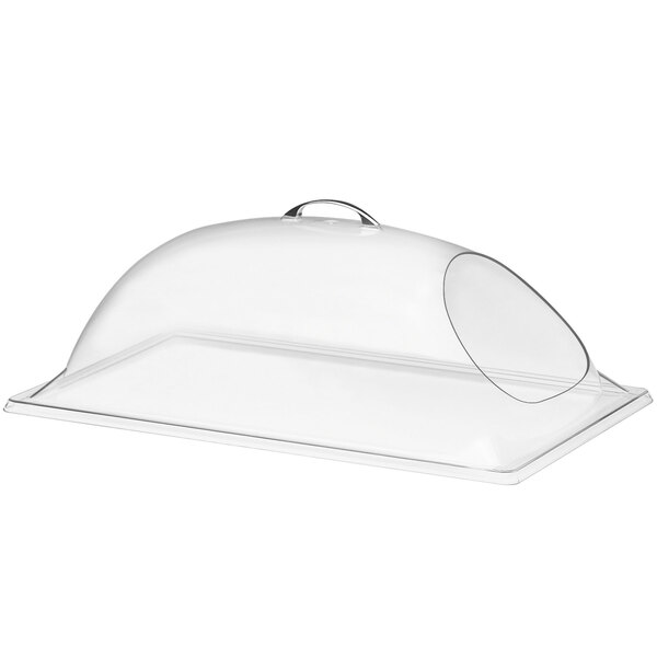 Cal-Mil 322-18 Classic Clear Dome Display Cover with Single End Opening - 18" x 26" x 8"