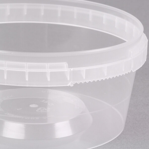 12 oz. Clear Tamper Evident Tamper Resistant Safe Lock Deli Container